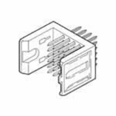 FCI Board Connector, 48 Contact(S), 4 Row(S), Male, Straight, 0.079 Inch Pitch, Solder Terminal,  88952-101LF